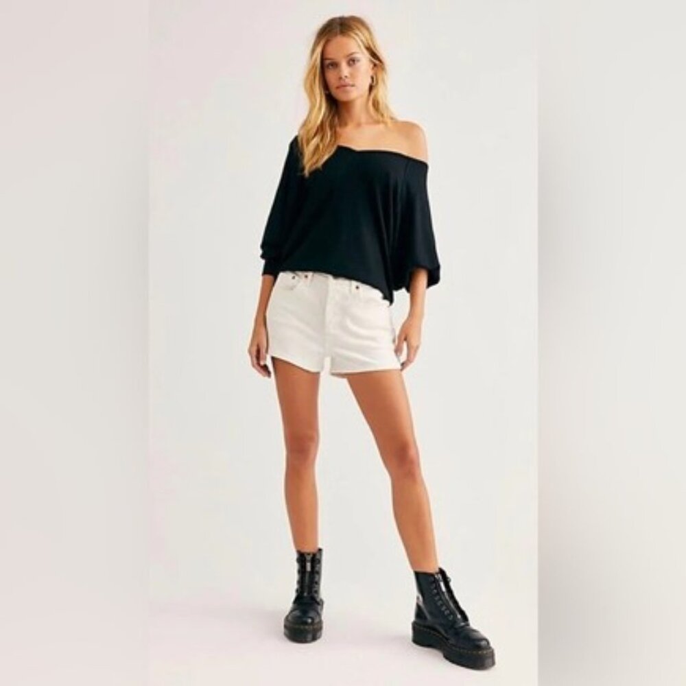 Free People Santa Clara Long long Sleeve V-neck Black, NEW… - Picture 2 of 8